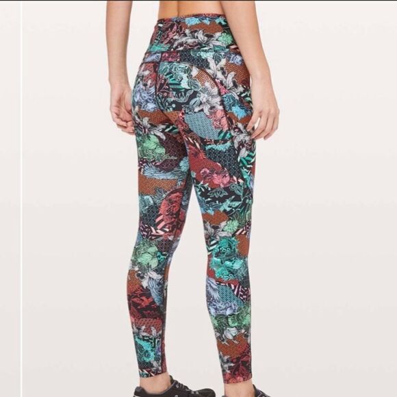 Lululemon Fast & Free Zen Clash Multi Tight Leggings Size 2 - Picture 2 of 10